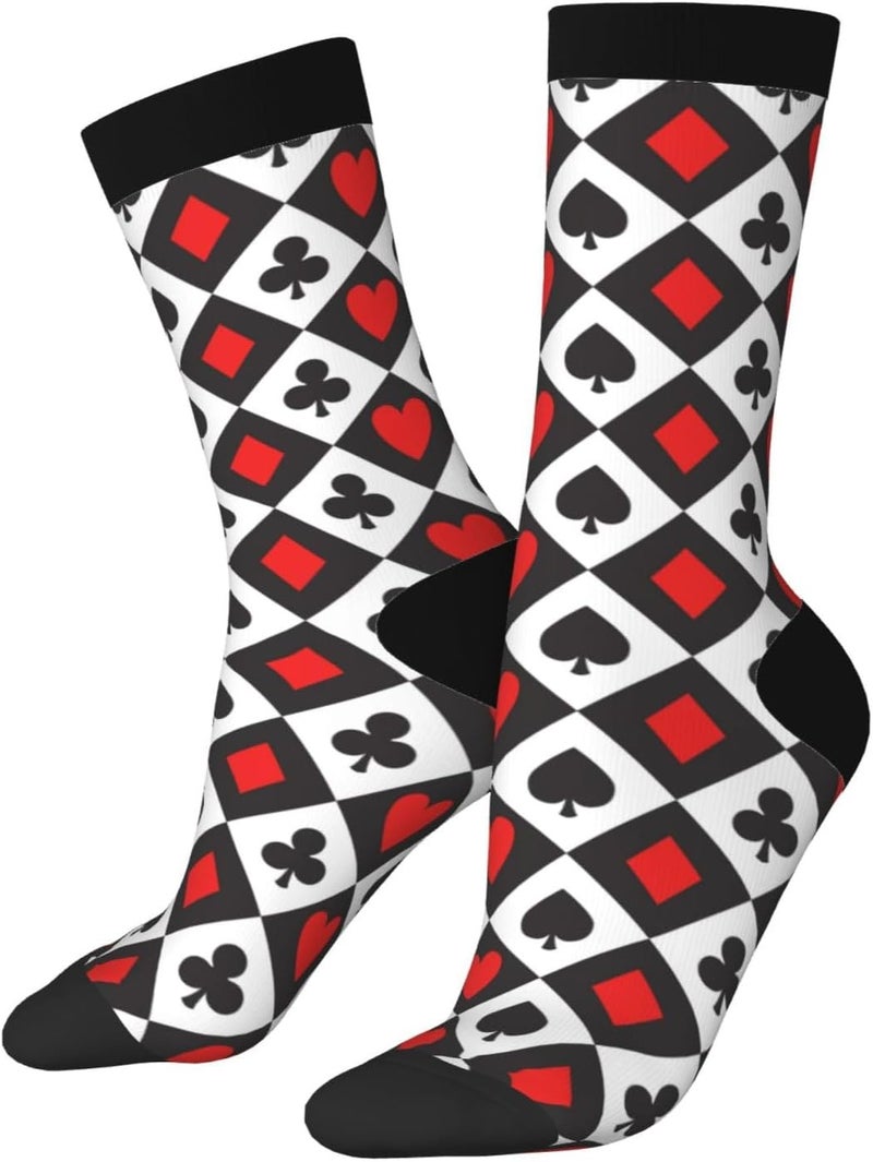 Poream Novelty Funny Crew Socks, Cool Breathable Dress Socks Gift For Men Women - Image 1